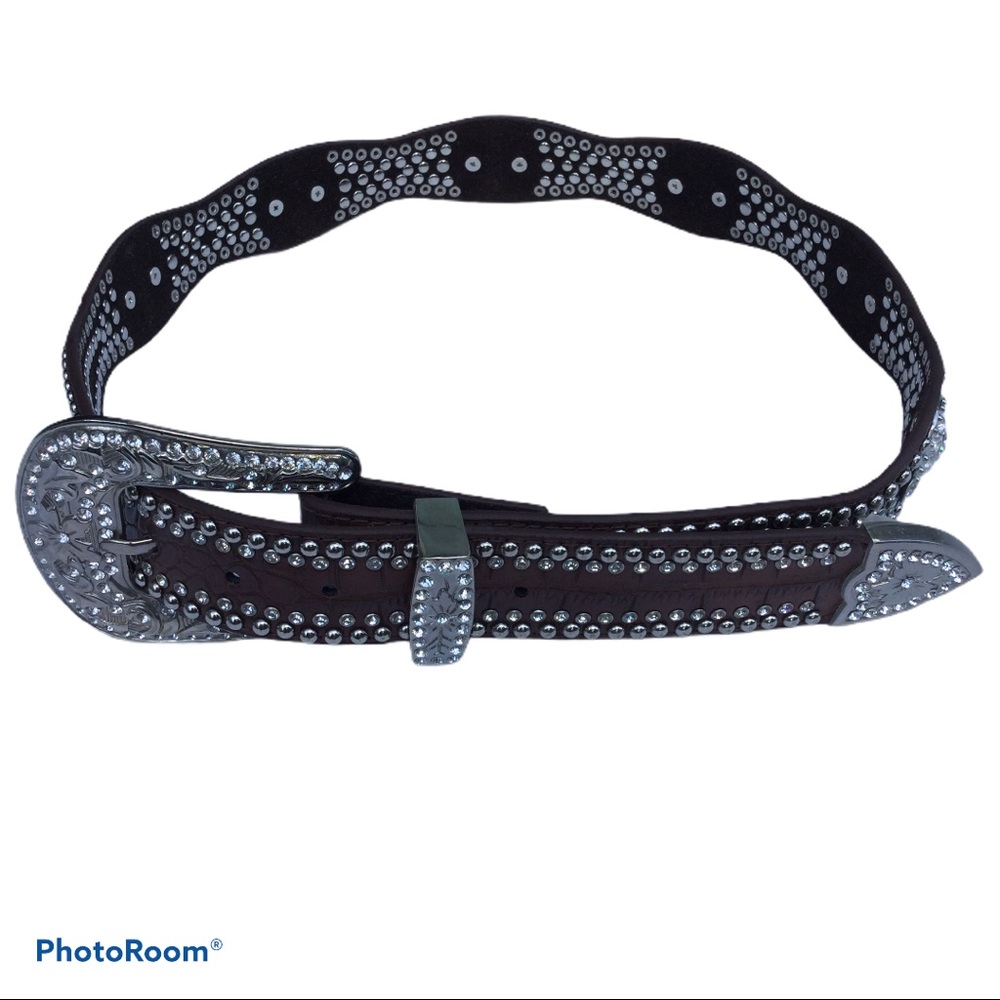 Western leather belt, 41”